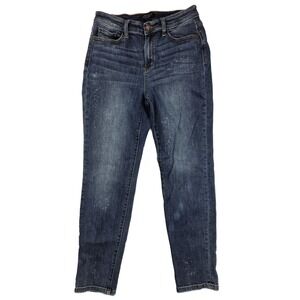 Judy Blue Margot High Rise Bleach Splash Boyfriend Jeans Women's Size 7/28